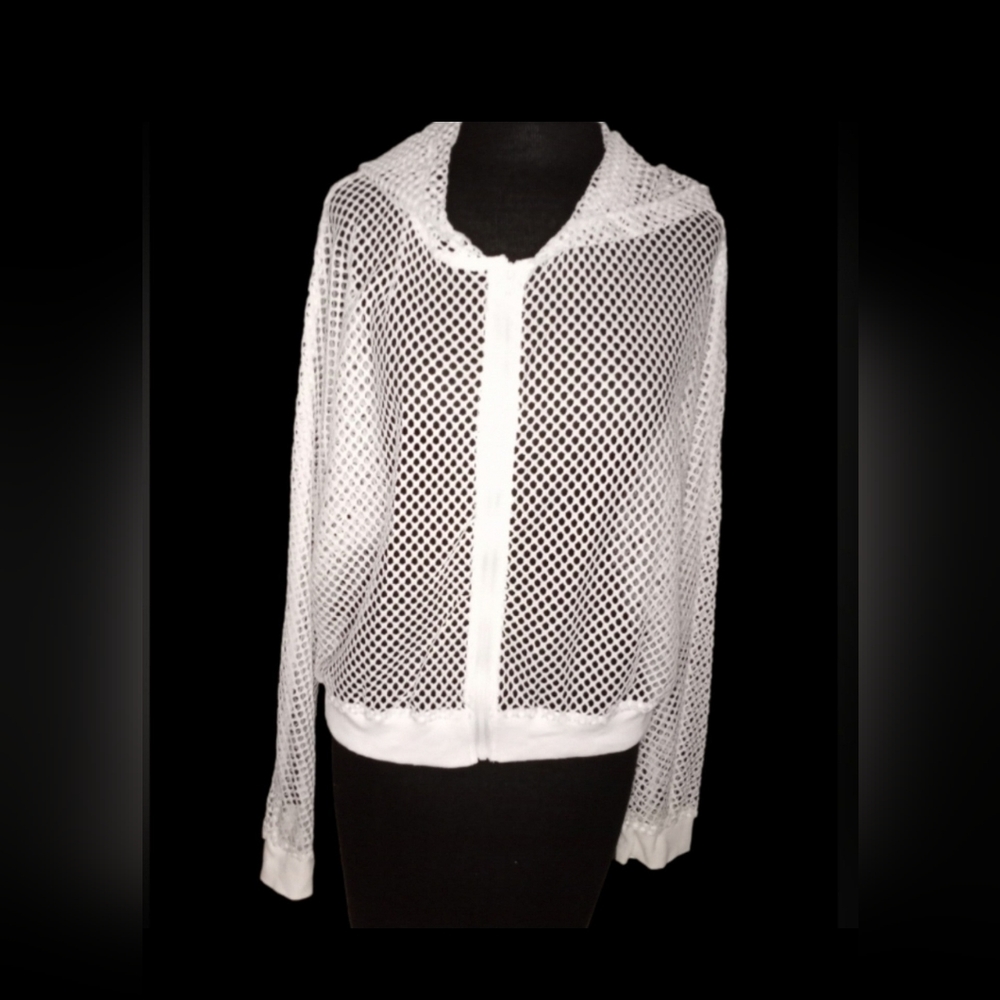 Women's Summer Zip Up Light Weight Long Sleeve Mesh Bomber Jacket